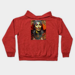 Moroccan Amazigh Beauty v1 Kids Hoodie